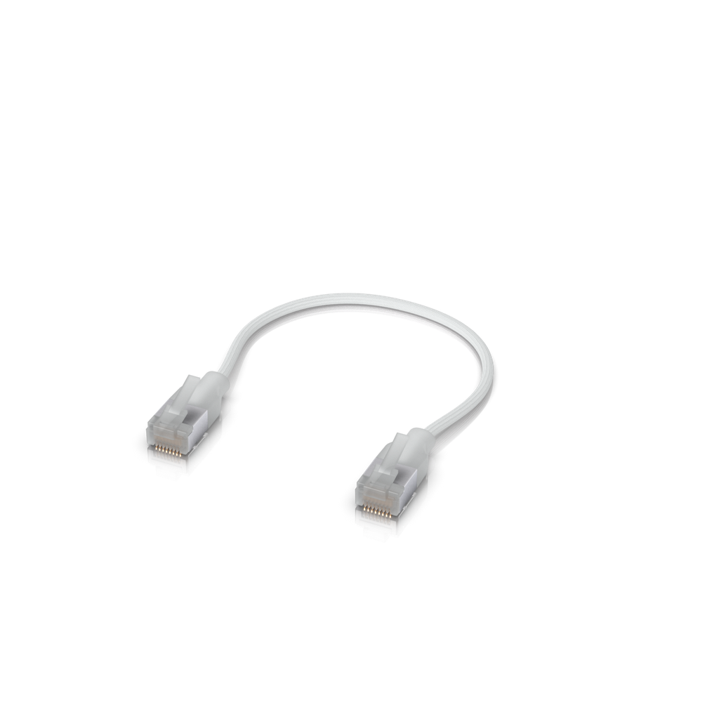 White patch cable view