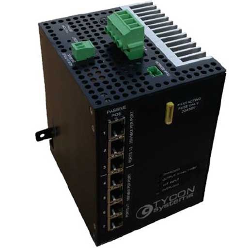 Tycon Power TPDIN-SC48-20 V2+ Solar 48V20A Batt Controller 7xGb PoE