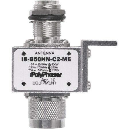 PolyPhaser IS-B50LN-C2-MA Broadband 125-1000MHz R50, N MALE