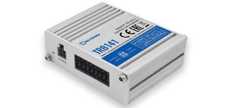 Teltonika TRB141 Industrial I/O to 4G LTE IoT gateway