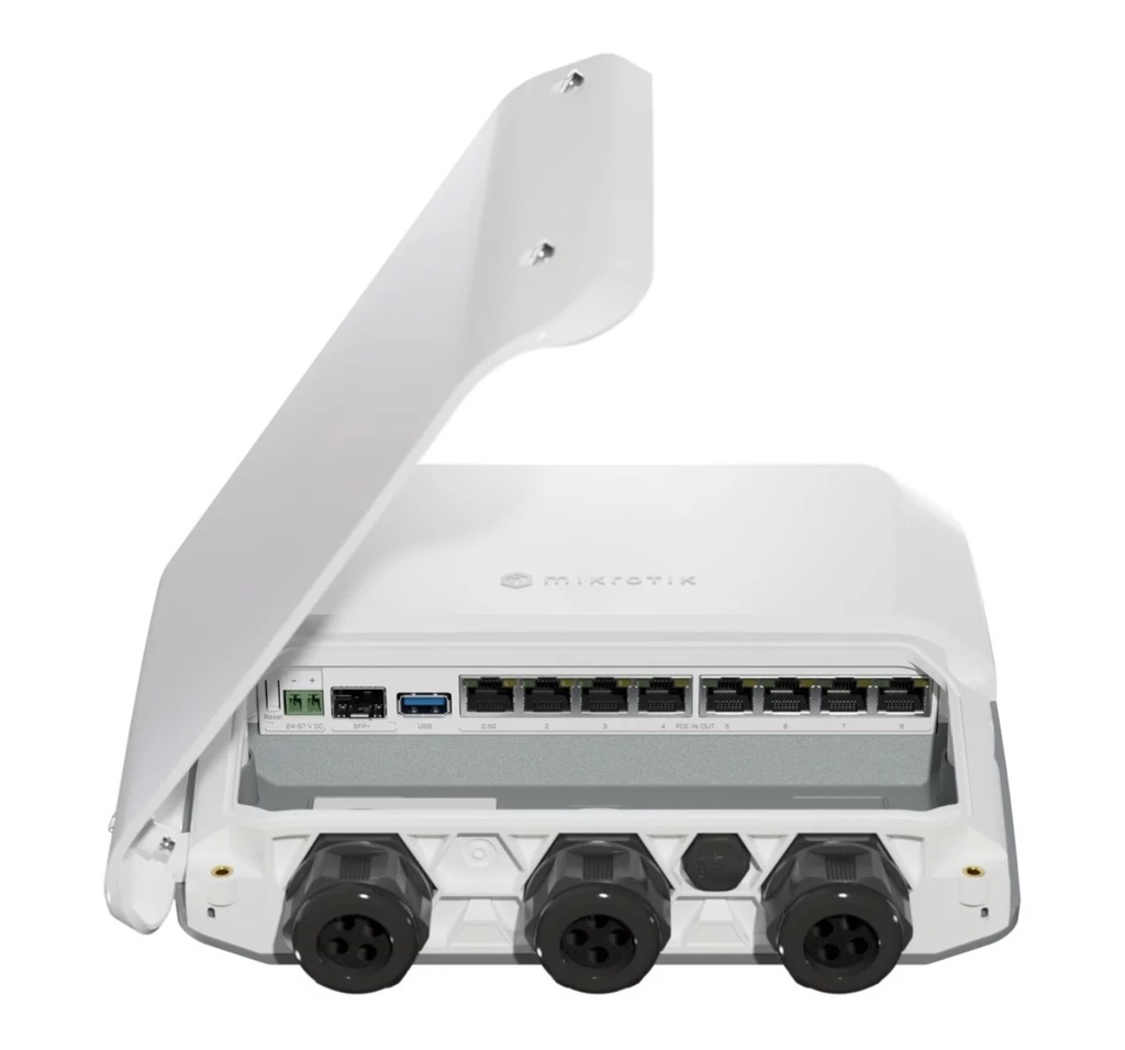 Mikrotik RB5009UPr+S+OUT 8 x POE Out/In, 4x 1.4 GHz, 7x Gbit LAN, 1x 2.5Gbit Lan, 1x SFP+, 1GB, IP66 Outdoor Router