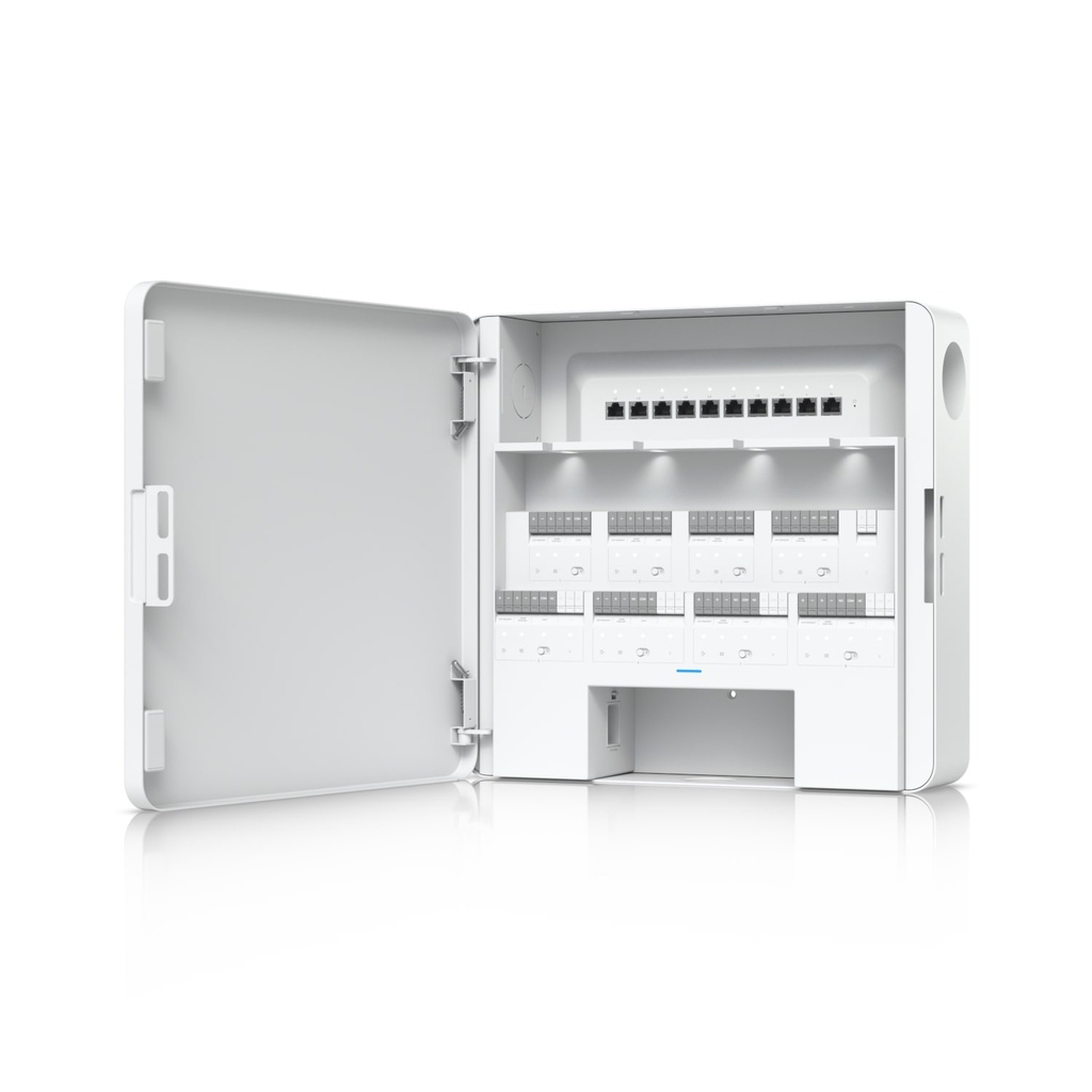 Ubiquiti EAH-8 UniFi Enterprise Access Hub, Entry/Exit Control to 8 Doors, Battery Backup Support, Lock terminals