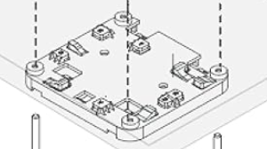 Cambium Networks AX-XV2BRKT-WW Mounting bracket for XV2-2X access point.  Plastic bracket, no screws, no steel plate included