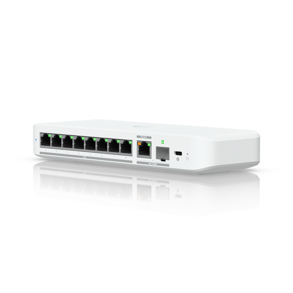 Ubiquiti USW-Flex-2.5G-8 UniFi Compact 8 Port Gigabit Desktop Switch