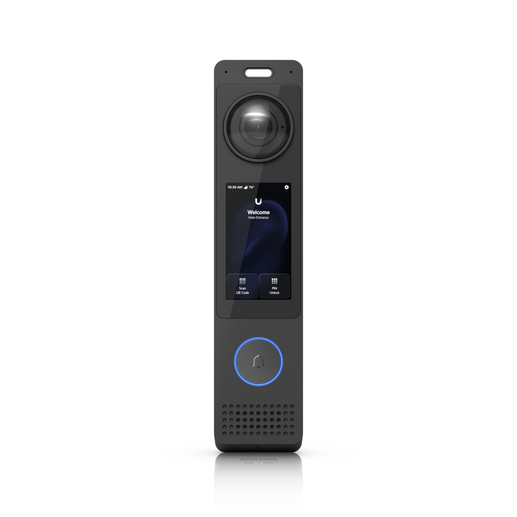 Ubiquiti UVC-G6-Pro-Entry Unifi All-weather, PoE+ 12MP Doorbell with AI detections, Two-Way Audio, 3" Touch Display