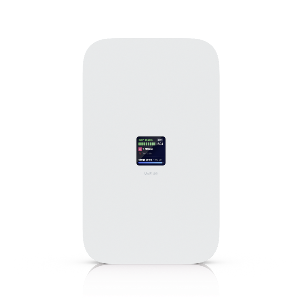 Ubiquiti U5G-Max 5G 3.4Gbps Modem UniFi PoE Powered Dual SIM/eSIM