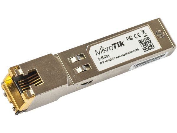 MikroTik S-RJ01 RJ45 SFP 10/100/1000M copper module | Streakwave