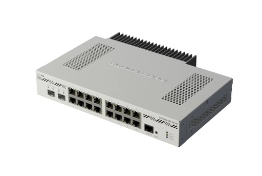 [CCR2004-16G-2S+PC] MikroTik CCR2004-16G-2S+PC 1U RM, 16xGbit LAN 2xSFP cage, 2xSFP+ cage, 4 Core 1.7GHz CPU, 4GB, Dual P/S Passive Cooled