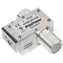 PolyPhaser VHF50D-MA-PGR 7/16 M/F Coaxial RF Surge Protector, 100MHz - 512MHz, DC Block, 750W, IP67, .5uJ, 20kA, Filter, Low PIM -150 dBc, Bracket Down, Hole Mount