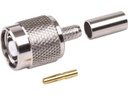 MicroBeam MB11CMC2 RPTNC Male Crimp Connector for Coax Cable Types 200 Series Cable RG58
