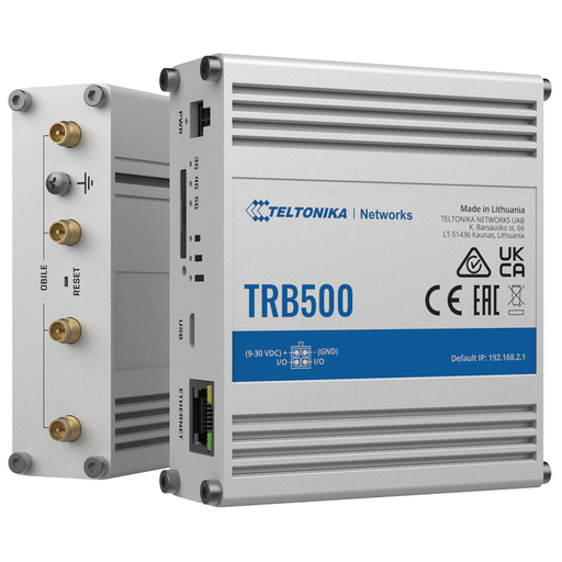 [TRB500] Teltonika TRB500 5G Industrial Gigabit Ethernet Cellular Gateway with I/O