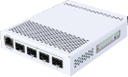 MikroTik CRS305-1G-4S+IN 4 SFP+ and 1Gigabit Ethernet Ports Dual DC Inputs and POE