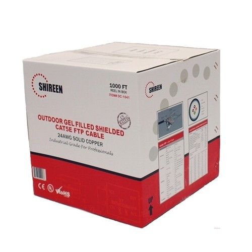 [DC-1041] Shireen DC-1041 Shireen Inc CAT5e-SHLD-WGEL Outdoor Cat5e Shielded Gel 305m Spool