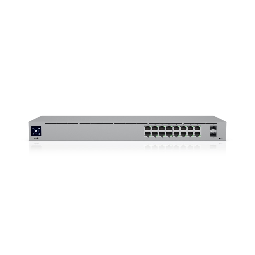 [USW-16-PoE] Ubiquiti USW-16-POE Gen2 UniFi 16 Port Gigabit Switch with PoE and SFP - 8 POE Ports