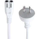 MicroBeam AU Plug to C7 IEC Socket 1.2m White