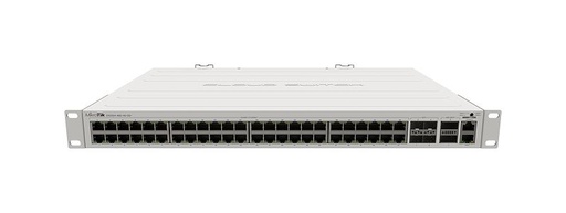 [CRS354-48P-4S+2Q+RM] MikroTik CRS354-48P-4S+2Q+RM 750W 48 Port Gigabit switch 4 x SFP+ cages 2 x 40G QSFP+ 1U rackmount Dual boot