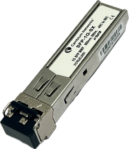 [SFP-1G-SX] Cambium Networks SFP-1G-SX 1G SFP MMF SX Transceiver, 850nm. -40C to 85C