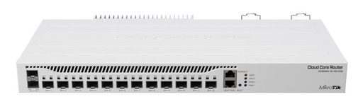 [CCR2004-1G-12S+2XS] MikroTik CCR2004-1G-12S+2XS 1U RM, 12xSFP cage, 12xSFP+ cage, 4 Core 1.7GHz CPU, Dual P/S