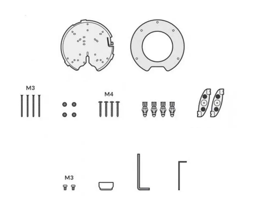 [Unifi-AP-L-Mounting-Kit] Ubiquiti Unifi-AP-L-Mounting-Kit Suit UAP-AC-PRO, U6-Pro, U7-Pro, U6-LR Mounting Kit